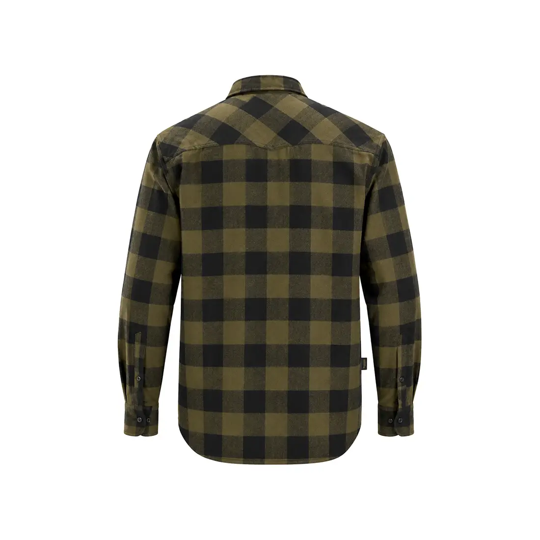 SNICKERS - Flanellhemd kariert khaki/schwarz