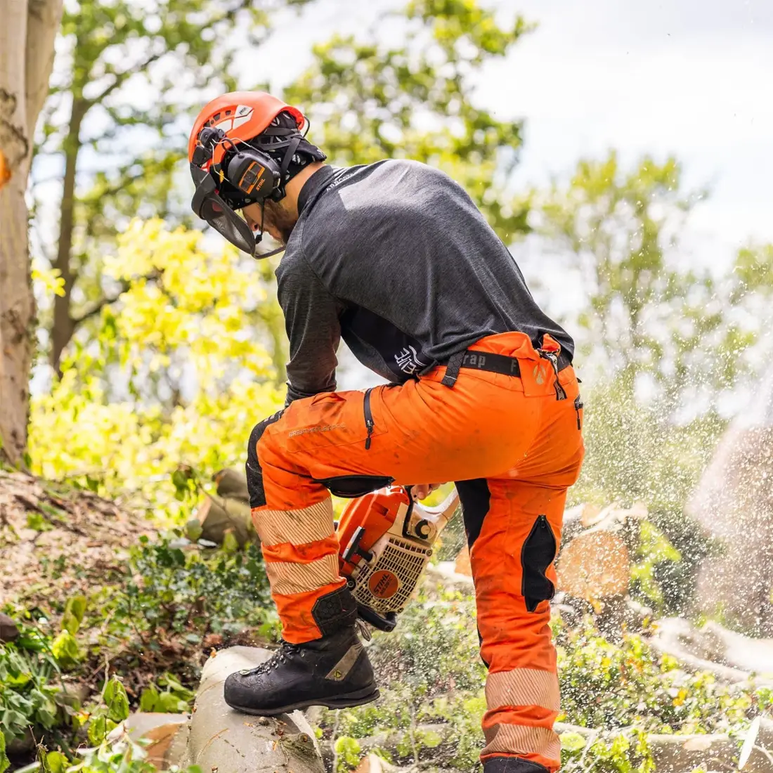 ARBORTEC - HiVis-Schnittschutzhose BREATHEFLEX PRO ATHV4060 Klasse 1|Design A orange