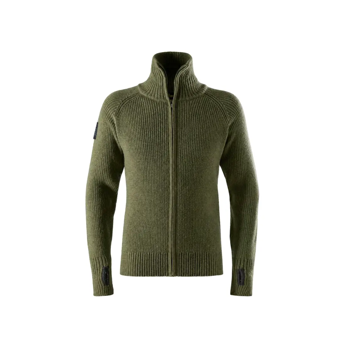SNICKERS - Strickjacke Wolle khakigrün