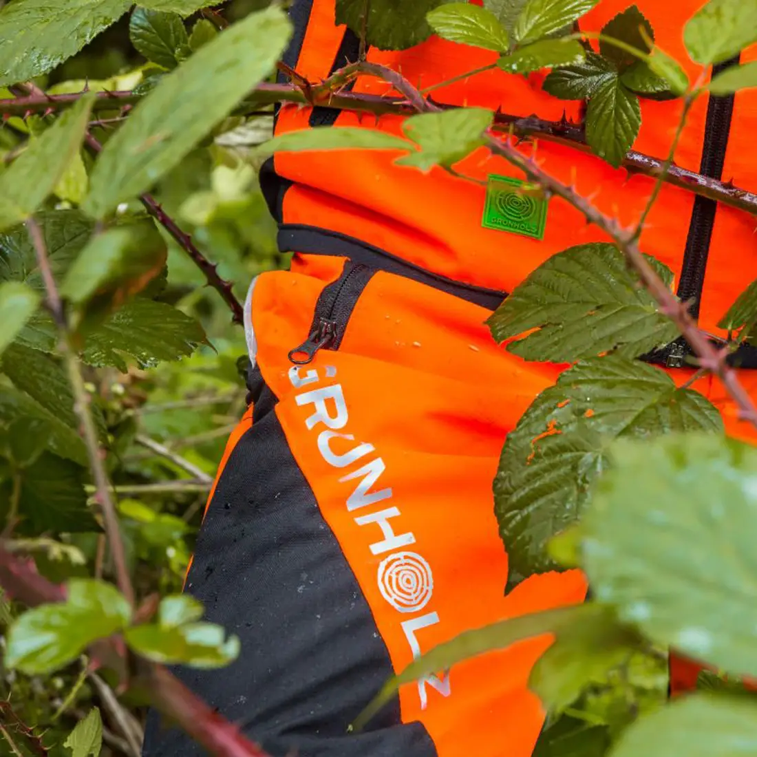 GRÜNHOLZ - Schnittschutzhose PRO³FLEX Klasse 1 orange/anthrazit