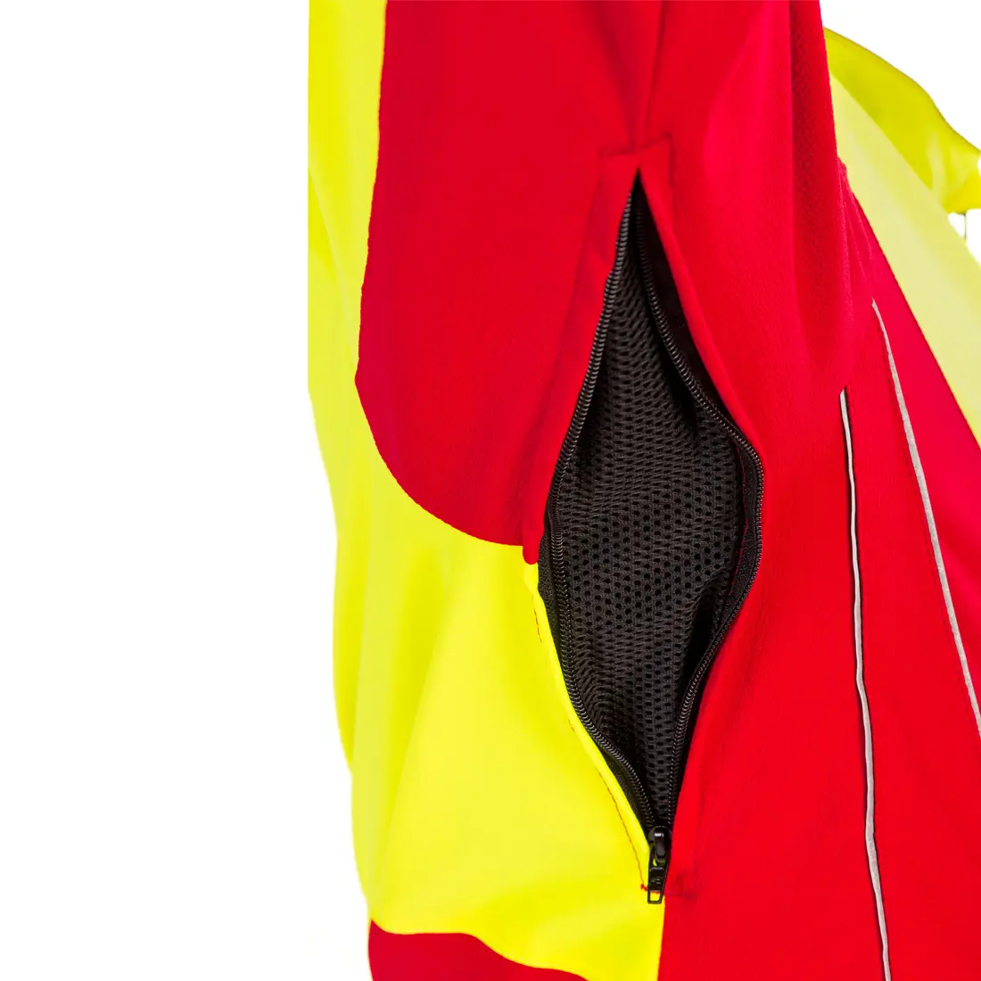 GRÜNHOLZ - Forstjacke PRO³AIR rot/gelb