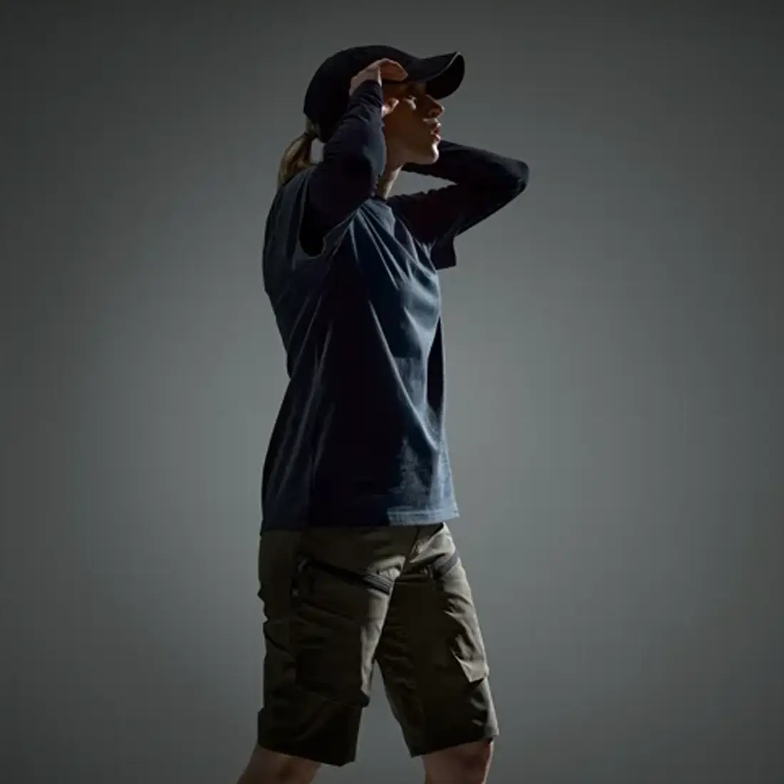 SNICKERS - ServiceWork Stretchshorts Damen khakigrün