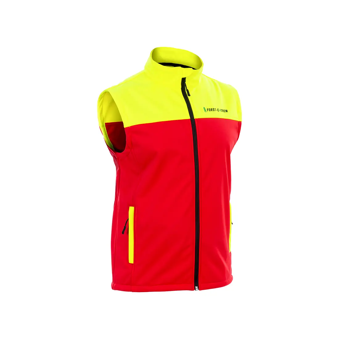 FORST-EXTREM - Softshellweste BEGINNER 2.0 rot/gelb