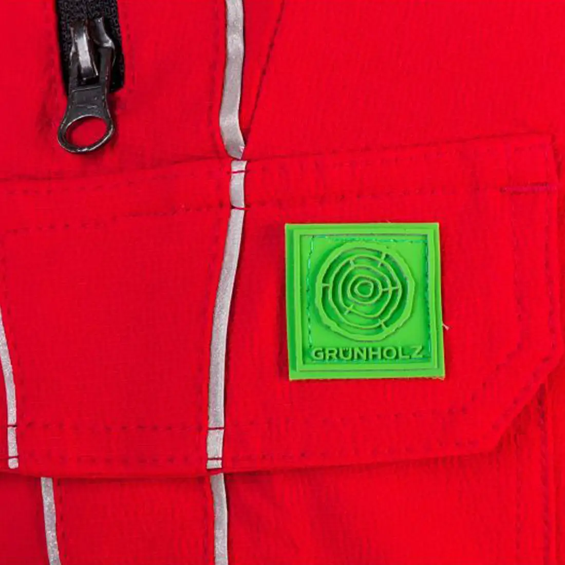 GRÜNHOLZ - Schnittschutzhose PRO³FLEX Klasse 1 rot/anthrazit