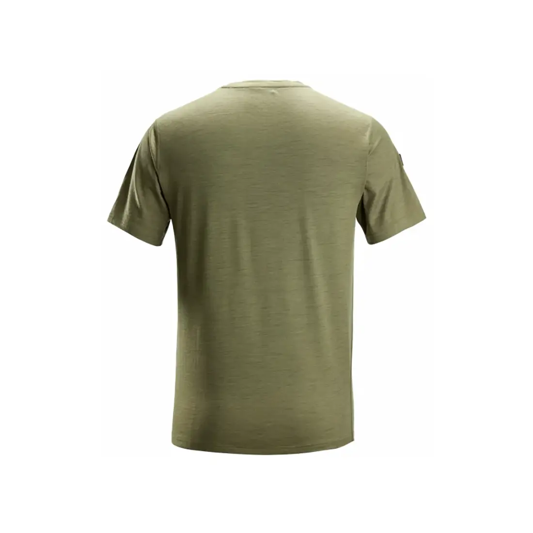 SNICKERS - T-Shirt Merinowolle khakigrün