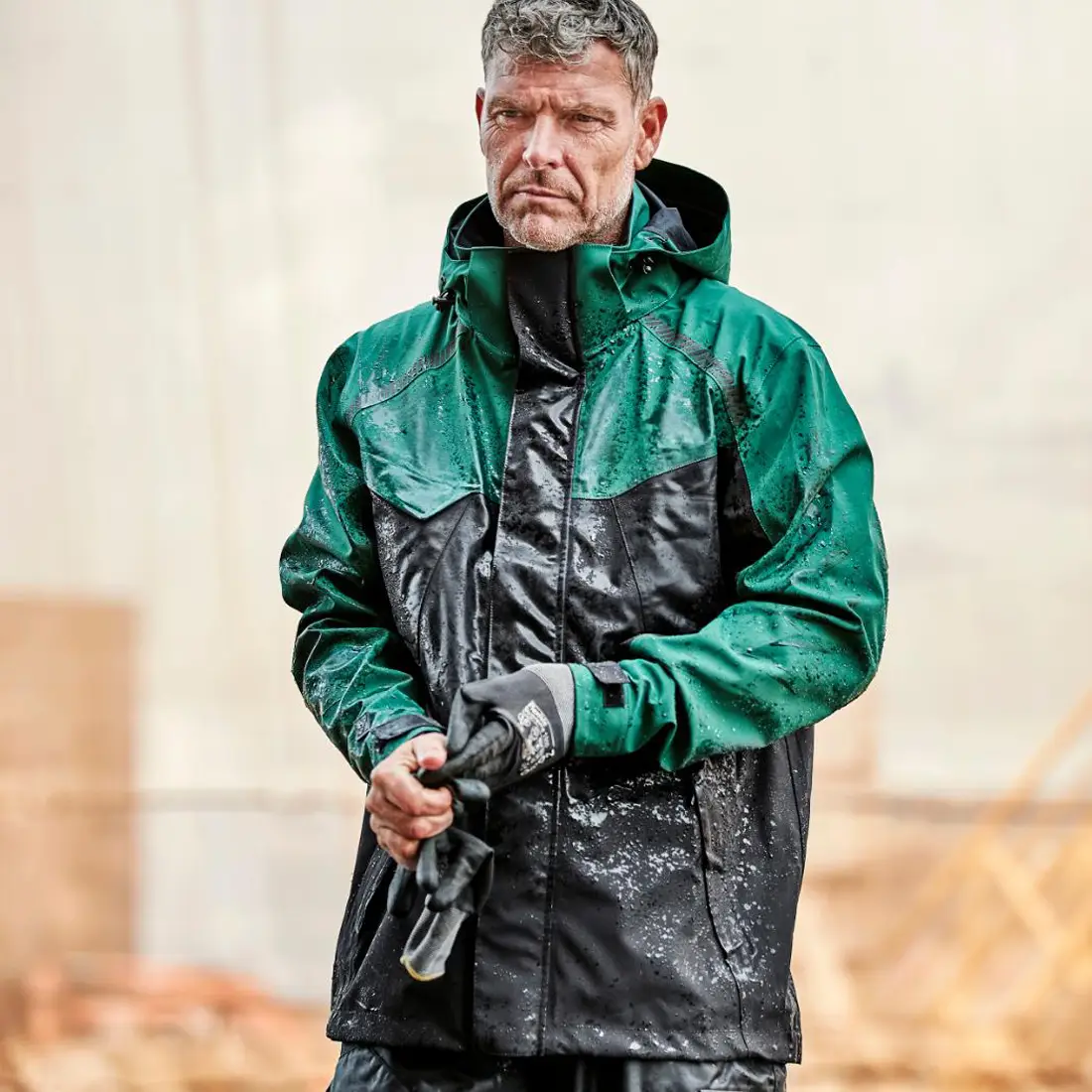 ELKA - Winterjacke WORKING XTREME grün/schwarz