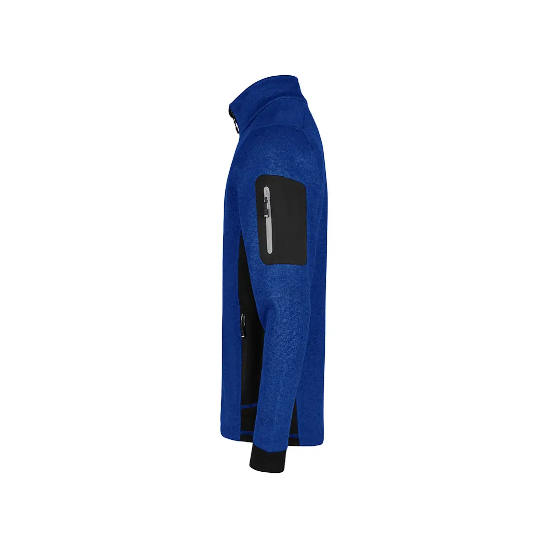 FHB - Strickfleece-Jacke CHRISTOPH royalblau/schwarz