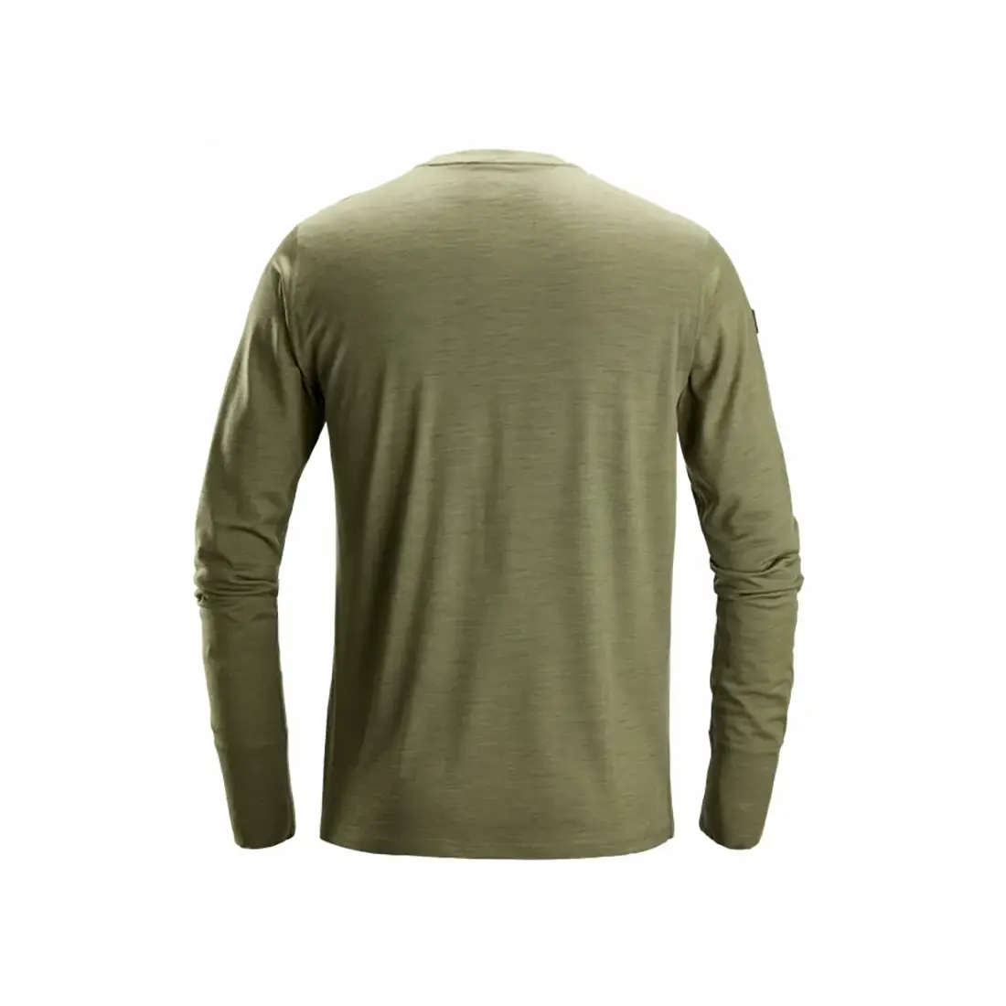 SNICKERS - Shirt Merinowolle langarm khakigrün
