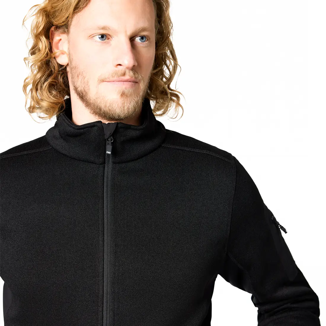 FHB - Strickfleece-Jacke CHRISTOPH schwarz