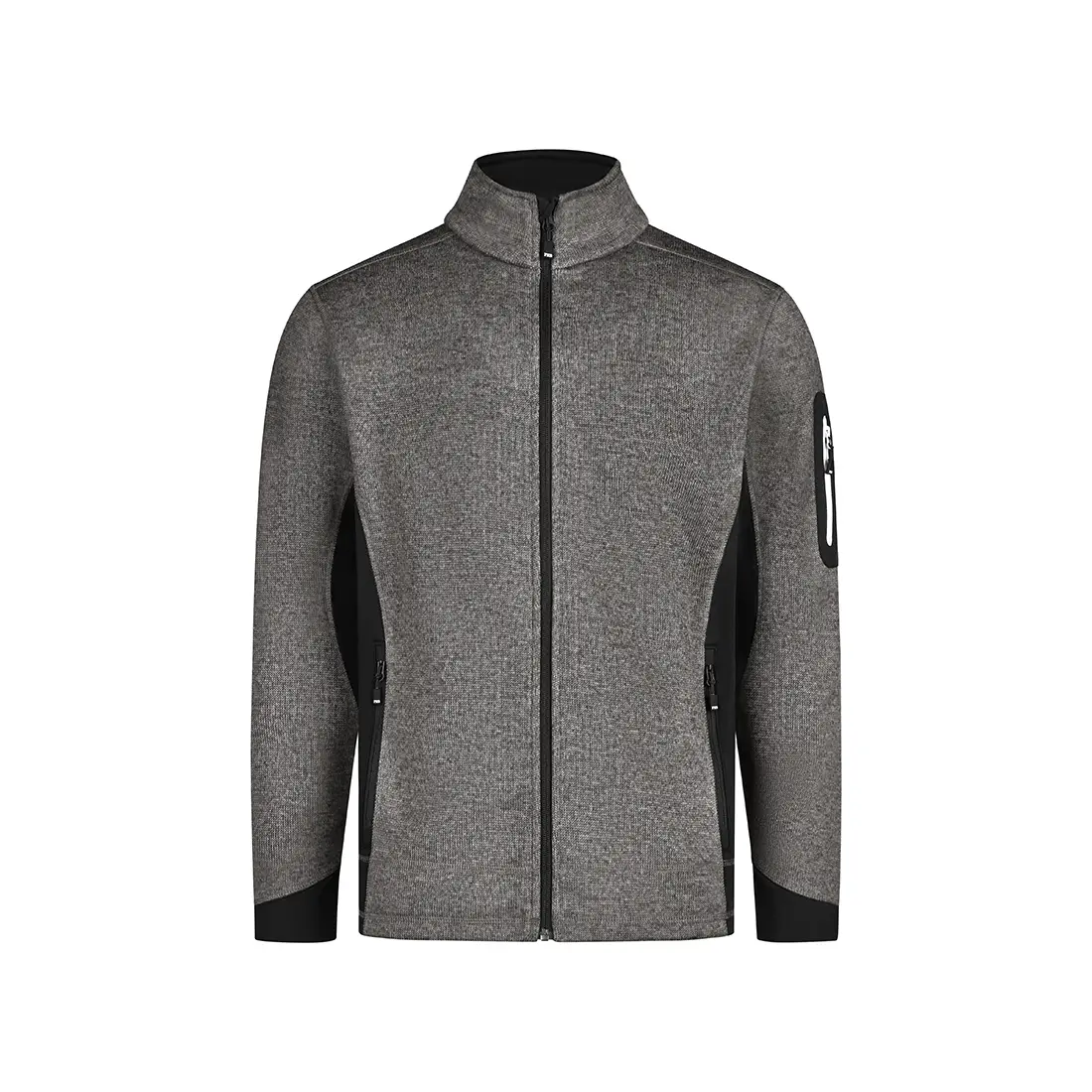FHB - Strickfleece-Jacke CHRISTOPH anthrazit/schwarz