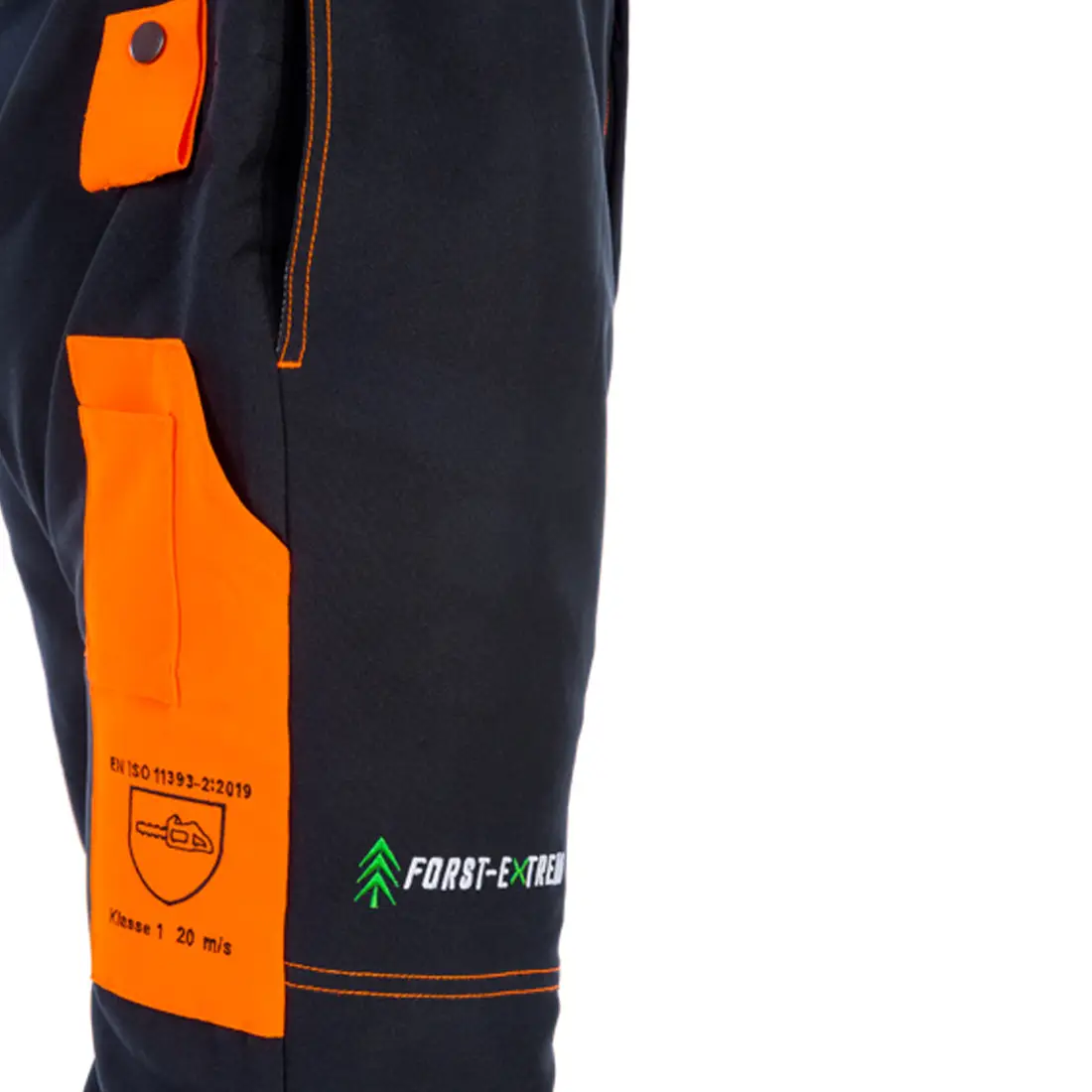 FORST-EXTREM - Schnittschutzhose BEGINNER 2.0 Klasse 1|Design A anthrazit/orange