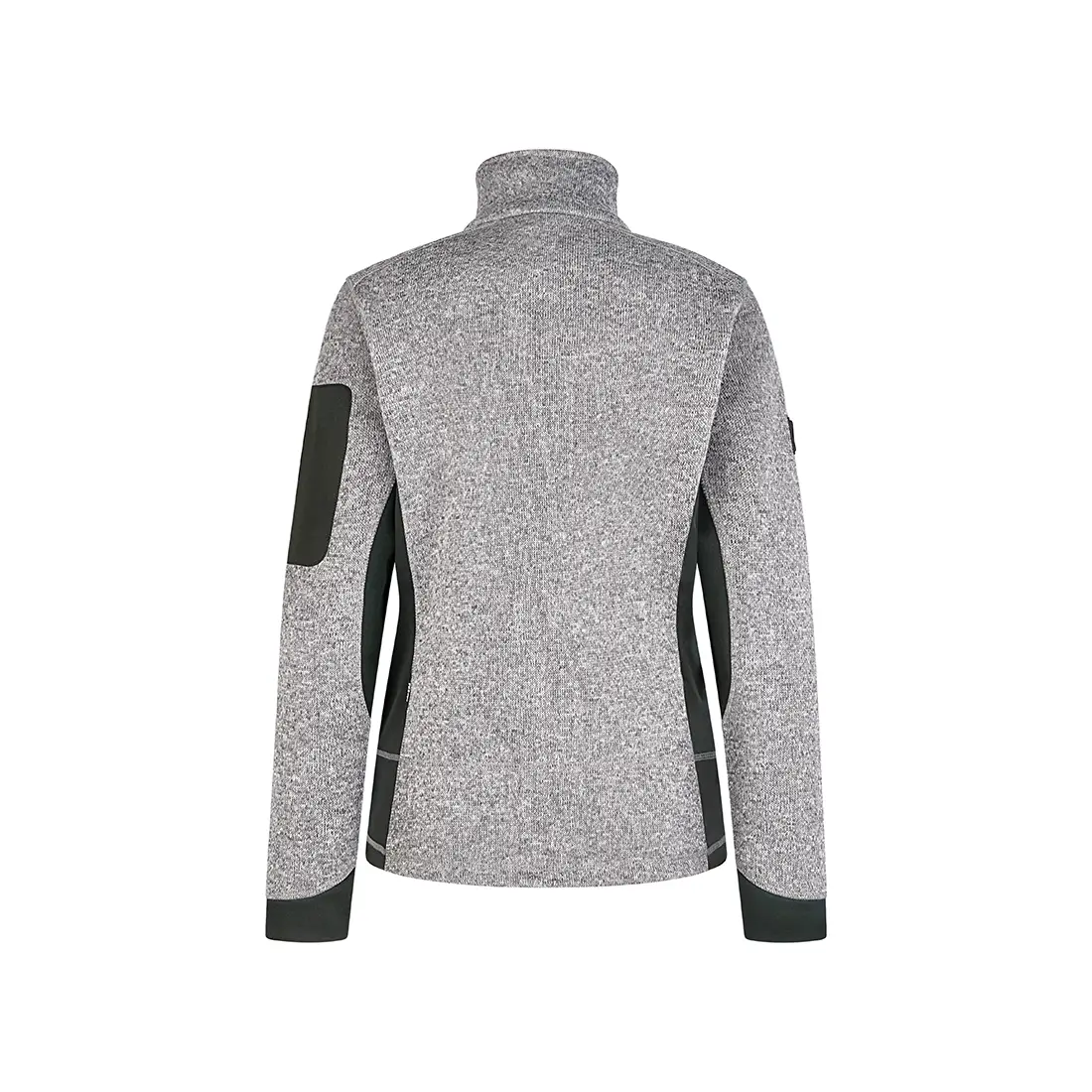 FHB - Strickfleece-Jacke MARIEKE Damen grau/schwarz
