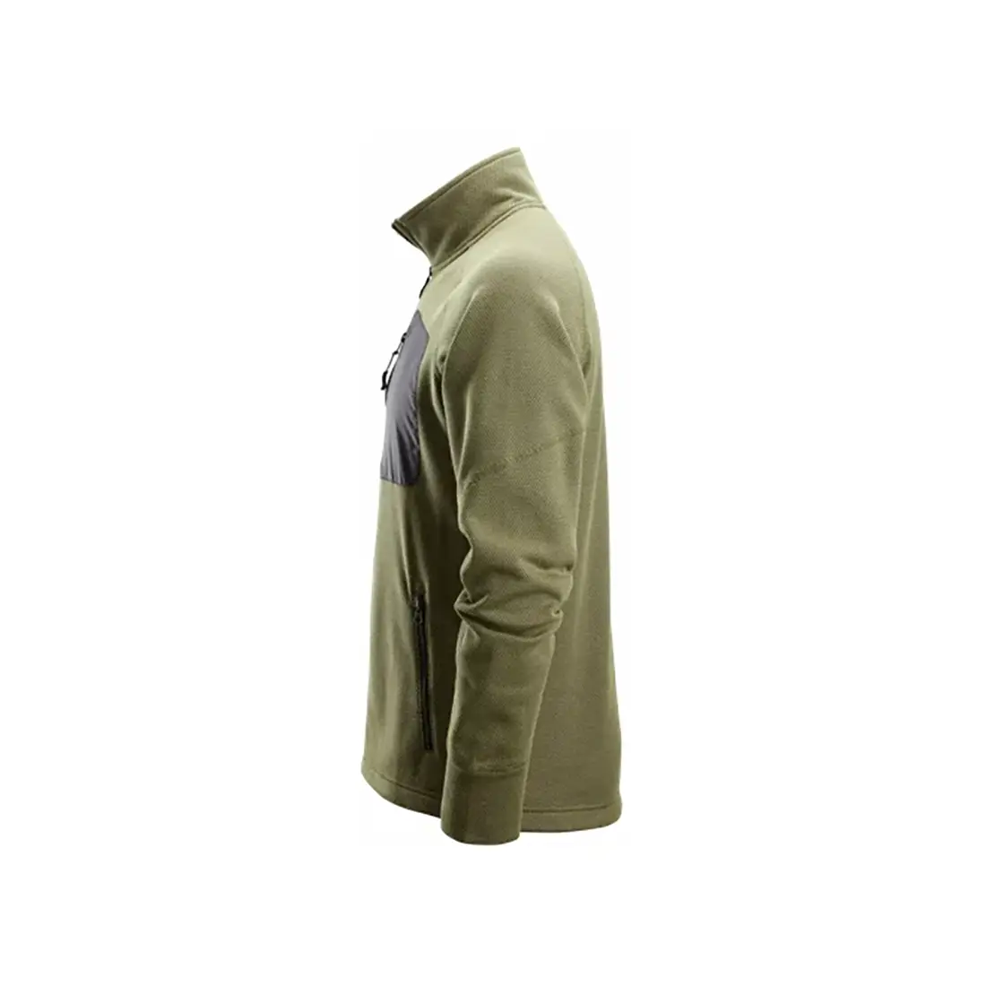 SNICKERS - FlexiWork Fleece Arbeitsjacke khakigrün/schwarz