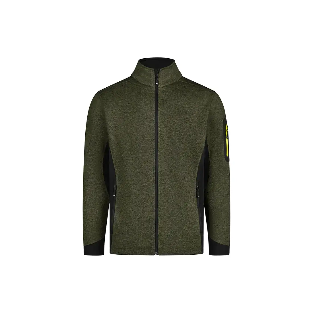 FHB - Strickfleece-Jacke CHRISTOPH oliv/schwarz