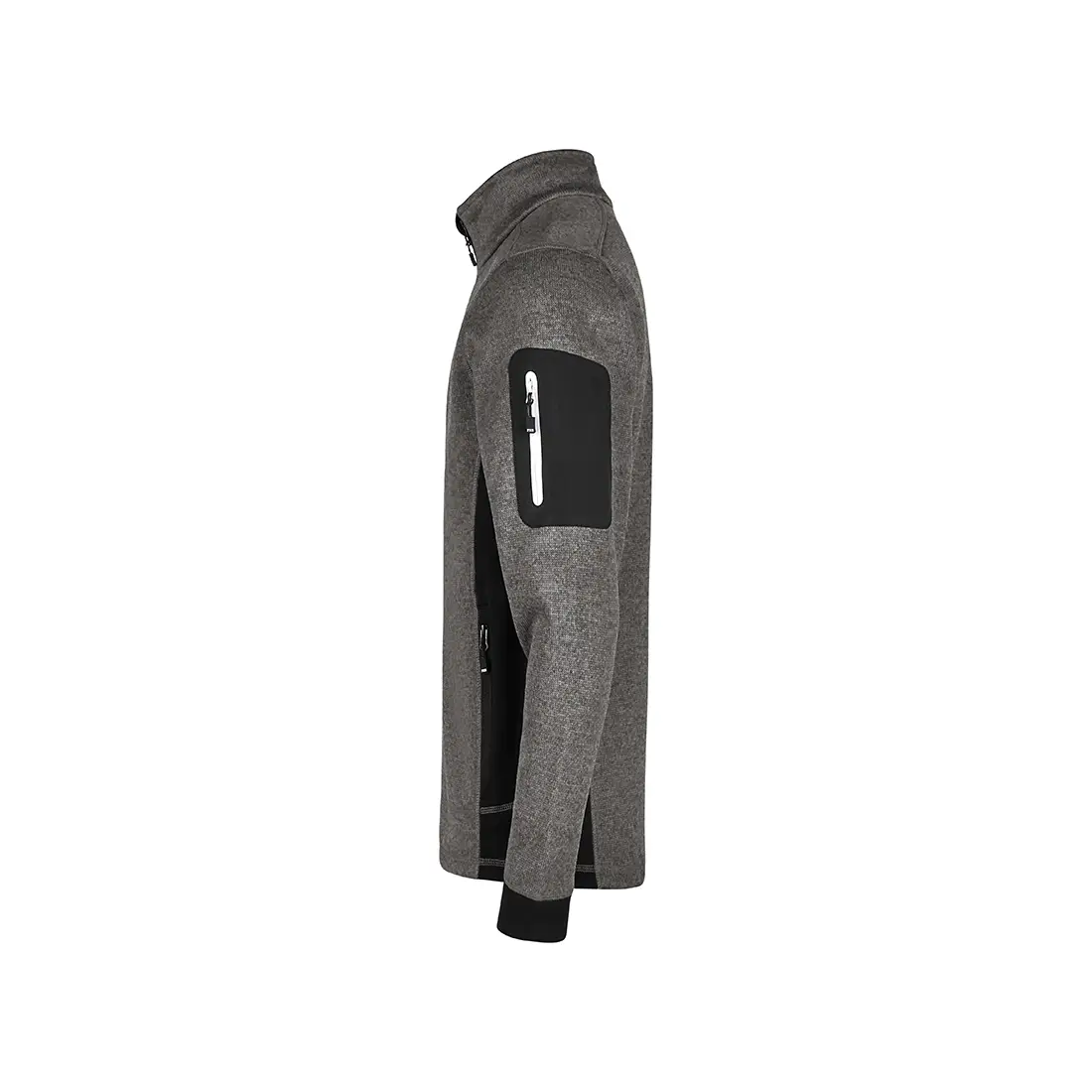 FHB - Strickfleece-Jacke CHRISTOPH anthrazit/schwarz