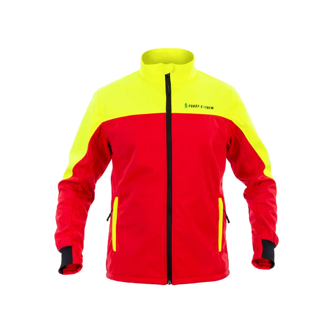 FORST-EXTREM - Softshelljacke BEGINNER 2.0 rot/gelb