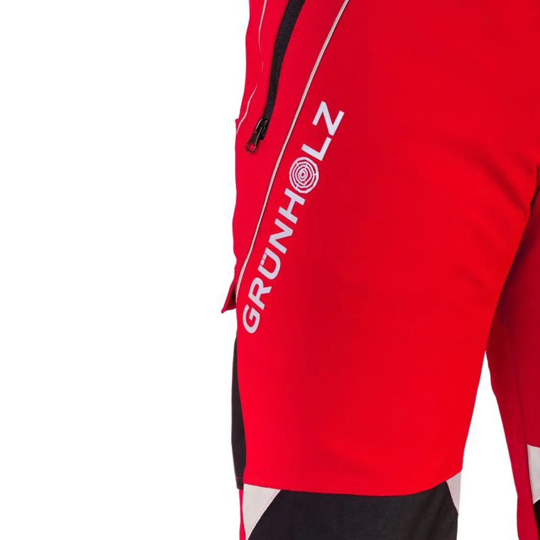 GRÜNHOLZ - Schnittschutzhose PRO³FLEX Klasse 1 rot/anthrazit