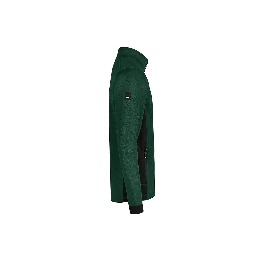 FHB - Strickfleece-Jacke CHRISTOPH grün/schwarz
