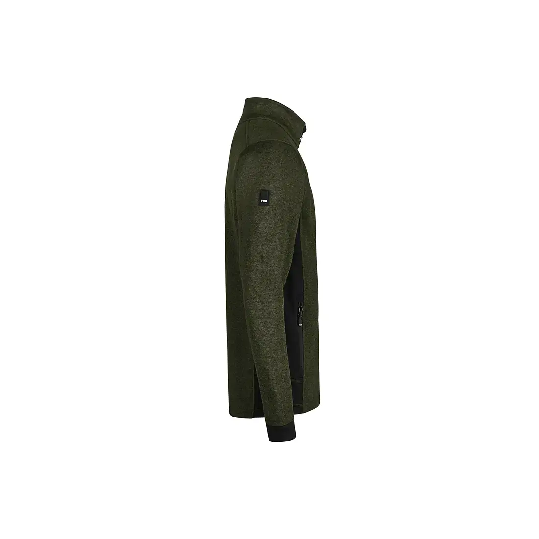 FHB - Strickfleece-Jacke CHRISTOPH oliv/schwarz