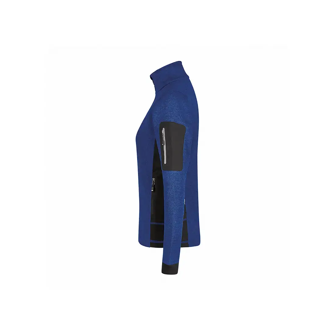 FHB - Strickfleece-Jacke MARIEKE Damen royalblau/schwarz